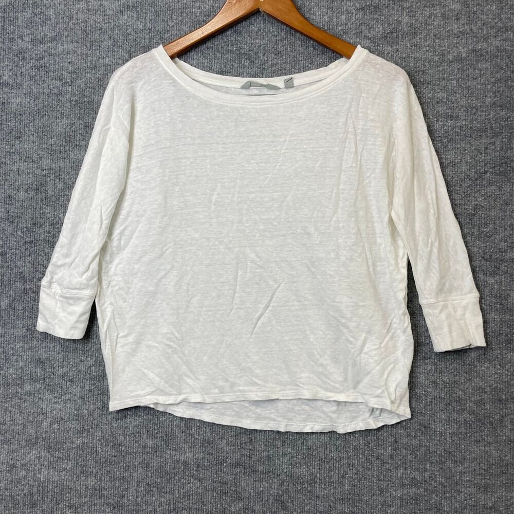 Athleta white thin 3/4 long sleeve size XS